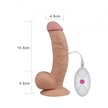 Вибратор реалистик с выносным пультом управленияй The Ultra Soft Dude